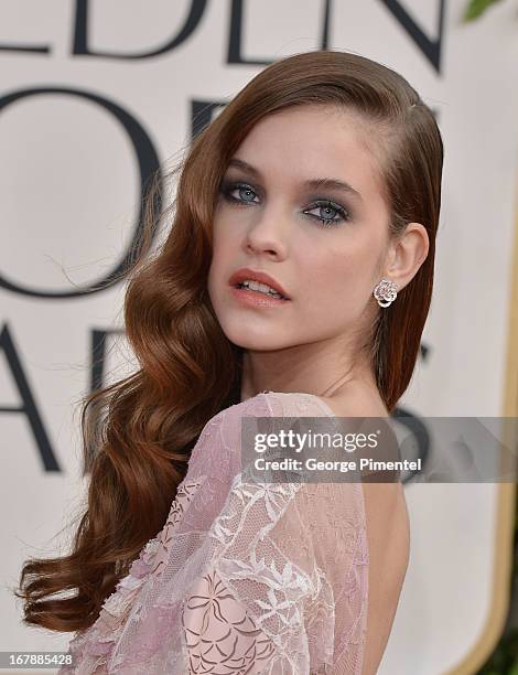 Model Barbara Palvin arrives at the 70th Annual Golden Globe Awards held at The Beverly Hilton Hotel on January 13, 2013 in Beverly Hills, California.