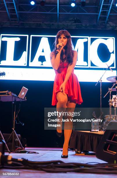 Spanish rapper Mala Rodriguez performs during the 13th Annual Latin Alternative Music Conference at Central Park SummerStage, New York, New York,...