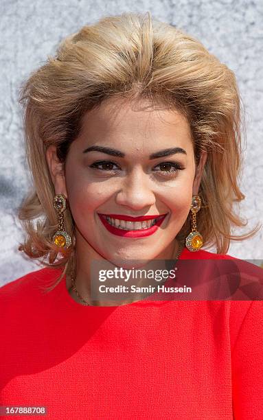 Rita Ora launches the British Designers' Collection at Bicester Village on May 2, 2013 in Bicester, England.