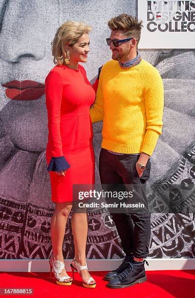 Rita Ora and Henry Holland launch the British Designers' Collection at Bicester Village on May 2, 2013 in Bicester, England.