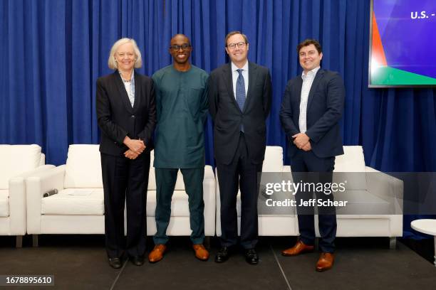 Ambassador Meg Whitman, Co-founder and Managing Partner of Africa Eats Jumaane Tafawa, SVP, Land O’Lakes Venture37 John Ellenberger, and Founder and...