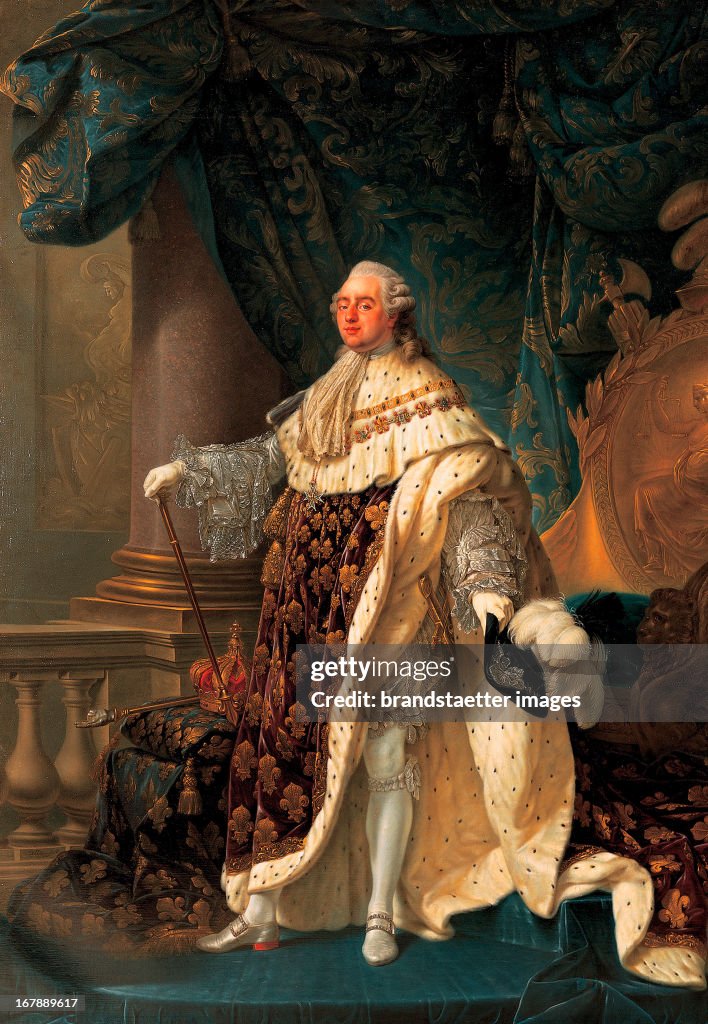 Louis Xvi; Kng Of France; In His Coronation Robes With The Order Of The Saint Esprit. 1779. Oil / Canvas. 275,5X193,5Cm. Schloss Ambras. Inv. 3444.
