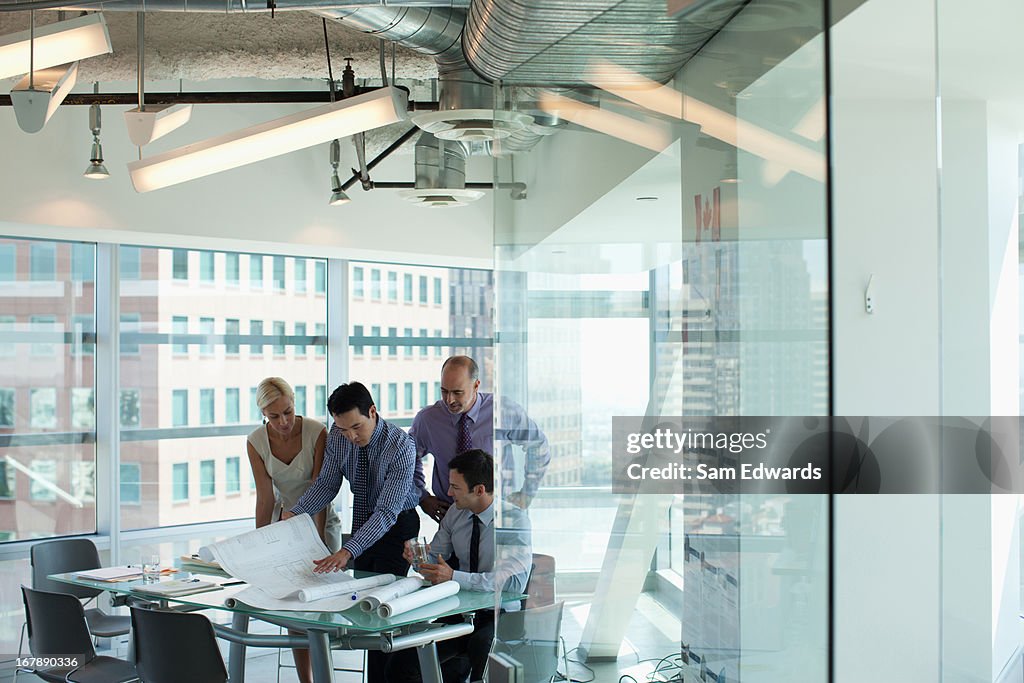 Business people talking in office