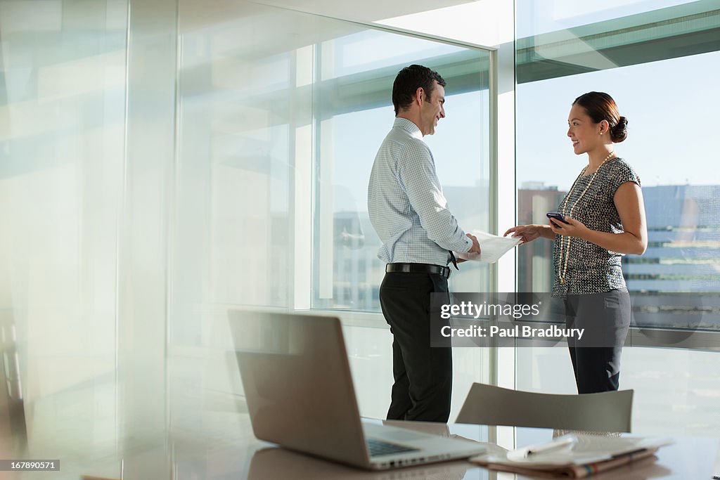 Business people talking in office