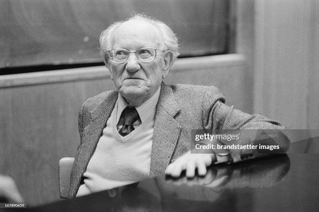 The Austrian-American Psychologist Ernest Dichter. Vienna. 1987. Photograph By Nora Schuster.