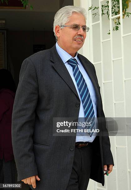 The dean of the faculty of arts, letters and humanities at Manouba University, Habib Kazdaghli, arrives at his office on May 2 outside the capital...