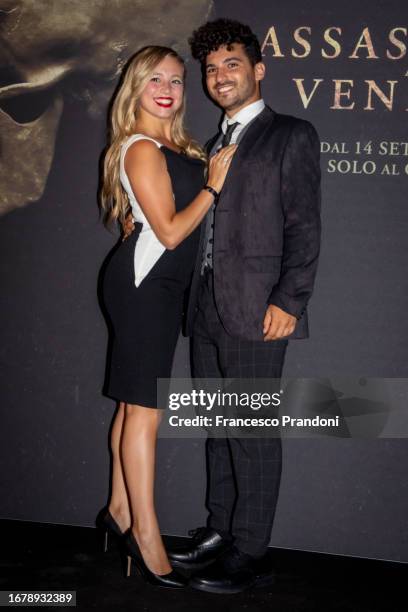 The Quinettos attend the Italian premiere of the movie "A Haunting In Venice " at Museo Bagatti Valsecchi on September 13, 2023 in Milan, Italy.