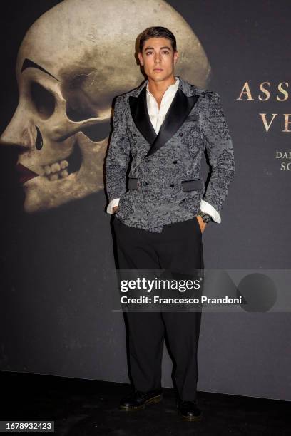 Luca Vetrone attends the Italian premiere of the movie "A Haunting In Venice " at Museo Bagatti Valsecchi on September 13, 2023 in Milan, Italy.