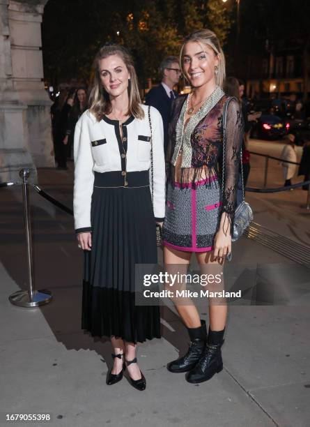 Donna Air and Freya Aspinall attend the private view of "Gabrielle Chanel. Fashion Manifesto" at The V&A on September 13, 2023 in London, England.