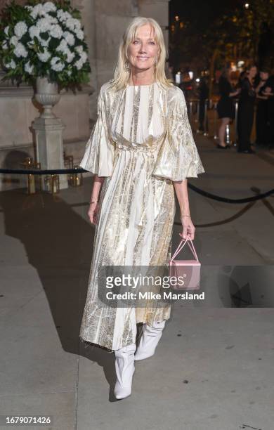 Joely Richardson attends the private view of "Gabrielle Chanel. Fashion Manifesto" at The V&A on September 13, 2023 in London, England.
