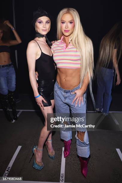 Dylan Mulvaney and Gigi Gorgeous attend The Blonds fashion show during New York Fashion Week The Shows at Gallery at Spring Studios on September 13,...