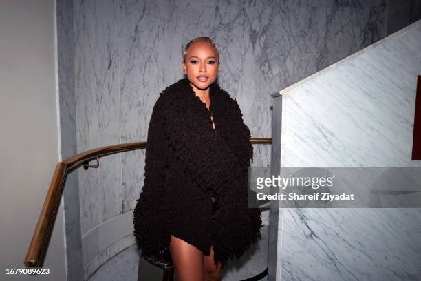 Karrueche Tran attends VMA's "Club Love" After Party at The Ned on September 12, 2023 in New York City.