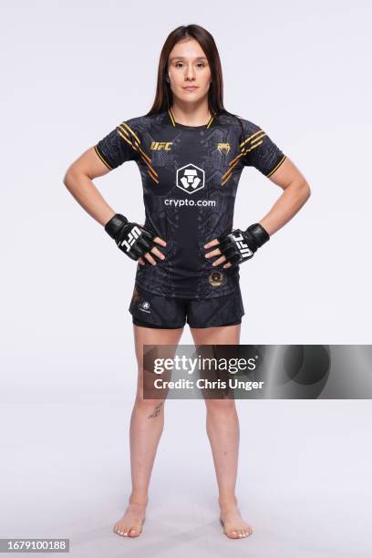 Alexa Grasso poses for a portrait during a UFC photo session on September 13, 2023 in Las Vegas, Nevada.