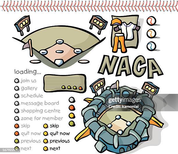 baseball objects - baseball player running stock illustrations