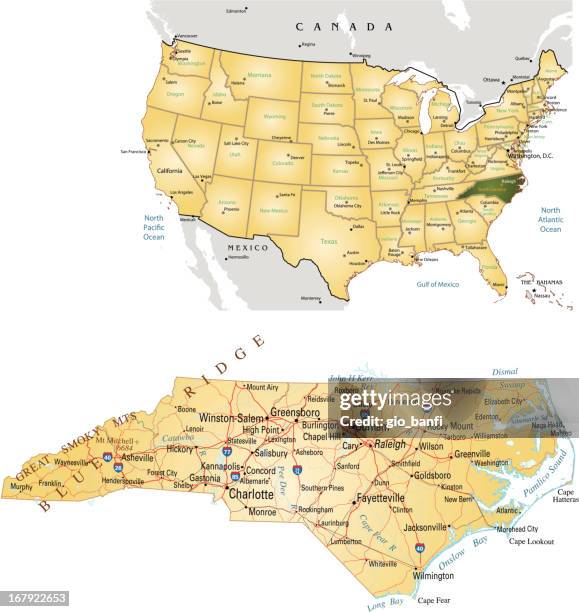 Nc Plot Map 105 North Carolina Road Map Stock Photos, High-Res Pictures, and Images ...