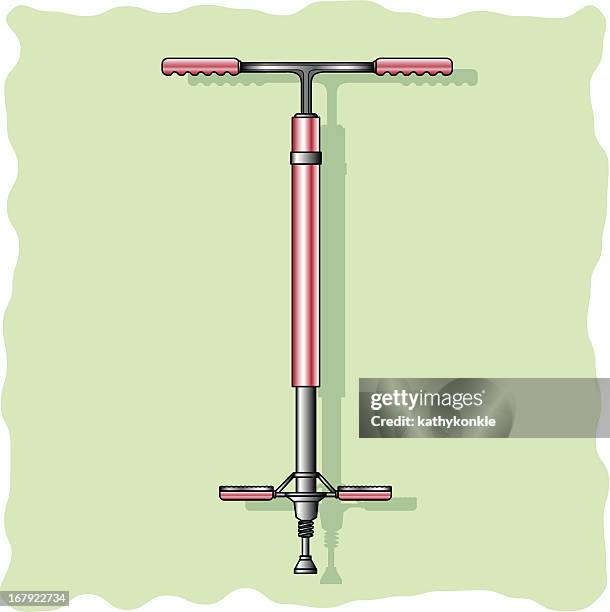 pogo stick - pogo stick stock illustrations