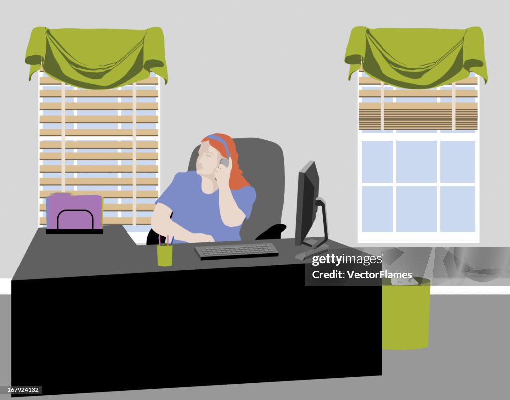 Secretary In The Office