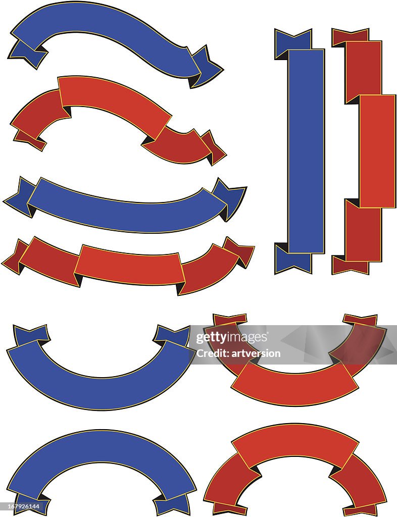 Banner Ribons Set