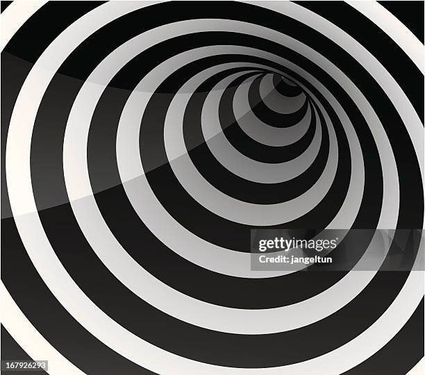 circle tunnel - vortex tunnel stock illustrations