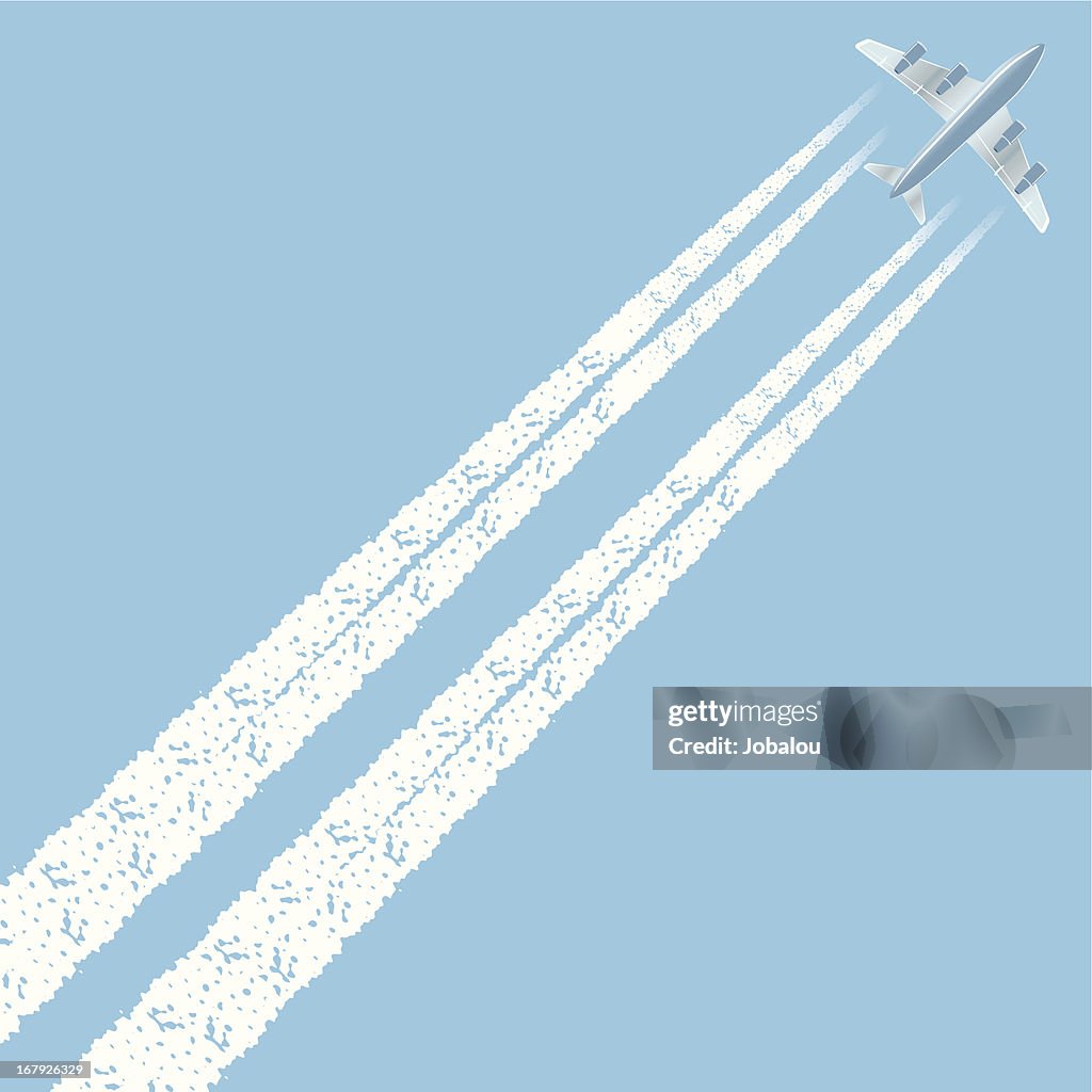 Up in the sky - Modern Airplane