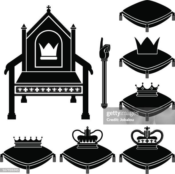 monarchy kit - throne vector stock illustrations