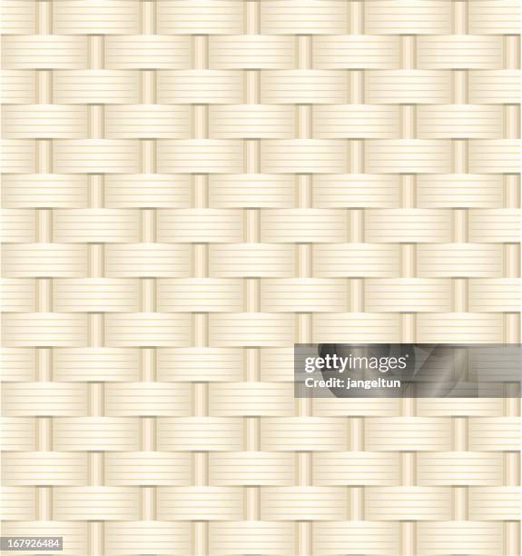 stockillustraties, clipart, cartoons en iconen met wicker weave texture - rotan