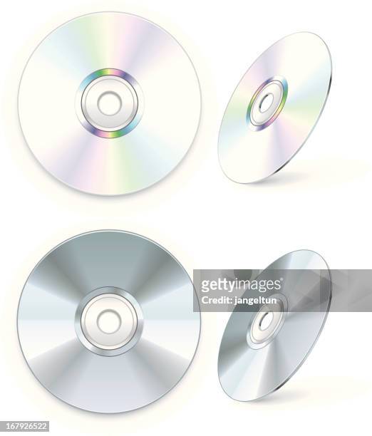 blank cd/dvd - rom stock illustrations