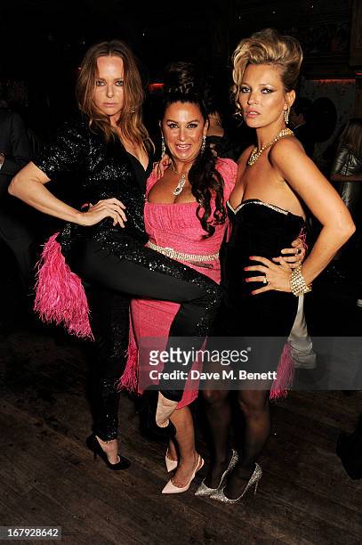 Stella McCartney, Fran Cutler and Kate Moss attend Fran Cutler's surprise birthday party supported by ABSOLUT Elyx at The Box Soho on April 30, 2013...