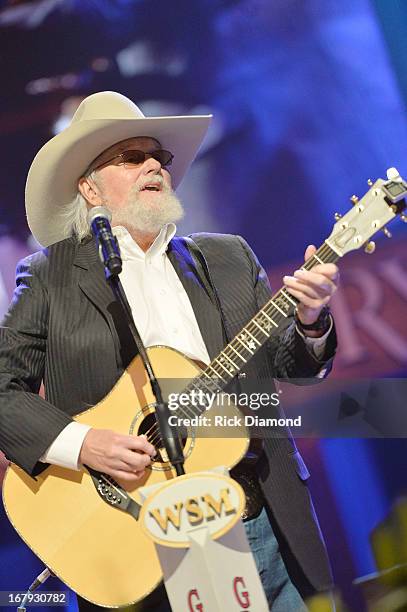 Country musician Charlie Daniels performs at the funeral service for George Jones at The Grand Ole Opry on May 2, 2013 in Nashville, Tennessee. Jones...