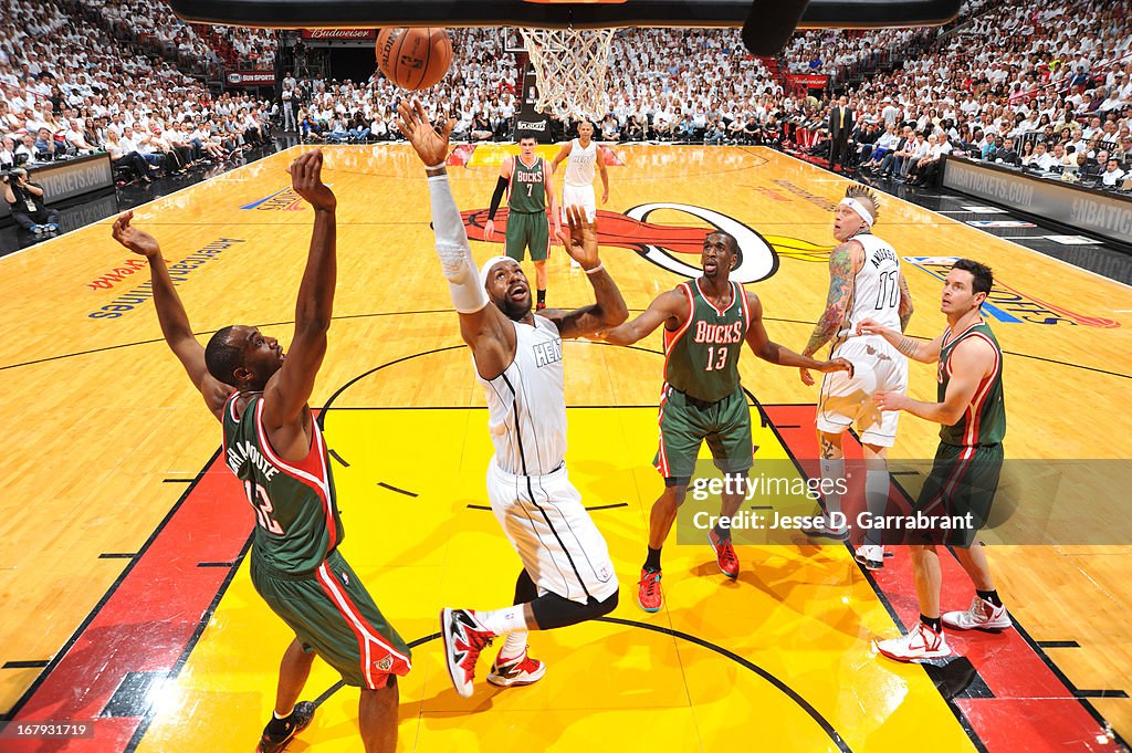 Milwaukee Bucks v Miami Heat - Game One