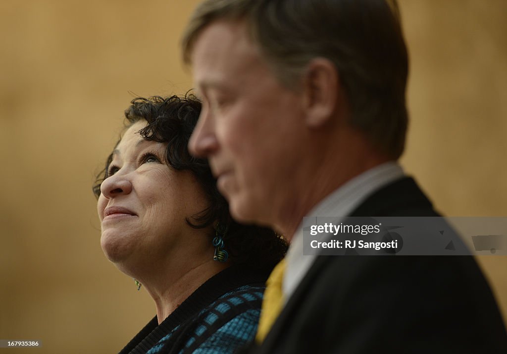 Sotomayor visited new Ralph L. Carr Colorado Judicial Center in Denver