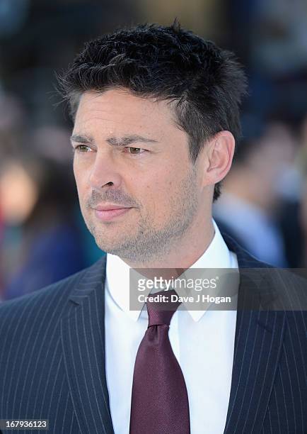 Actor Karl Urban attends the "Star Trek Into Darkness" UK Premiere at the Empire Leicester Square on May 2, 2013 in London, England.