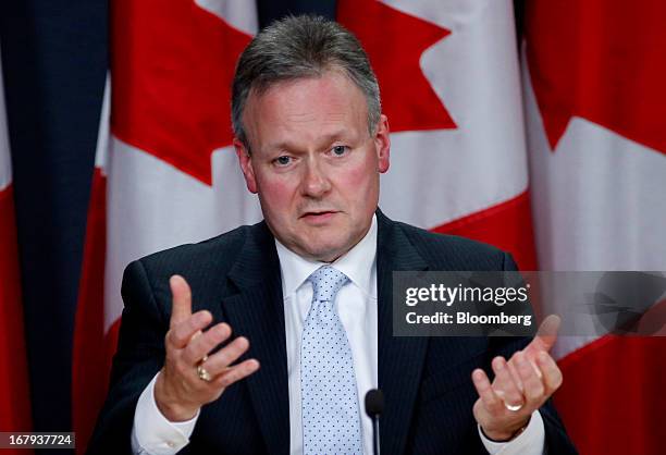 Stephen Poloz, incoming governor of the Bank of Canada, speaks during a press conference in Ottawa, Ontario, Canada, on Thursday, May 2, 2013. Canada...