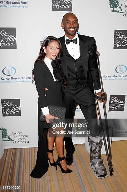 Player Kobe Bryant and Vanessa Bryant attend EIF Womens Cancer Research Funds 16th Annual An Unforgettable Evening presented by Saks Fifth Avenue...