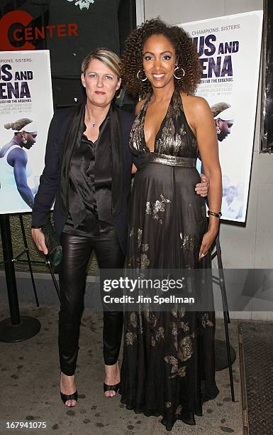 Directors Maiken Baird and Michelle Major attend the "Venus And Serena" New York Screening at IFC Center on May 2, 2013 in New York City.