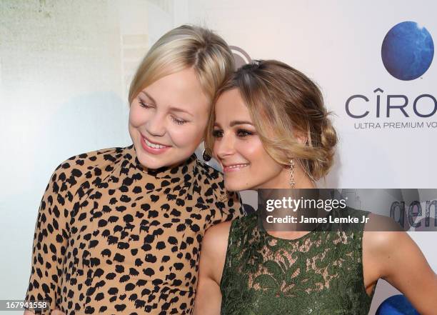 Adelaide Clemens and Bojana Novakovic attend the "Generation Um" Los Angeles premiere presented by GenArt and Phase 4 Films held at the ArcLight...