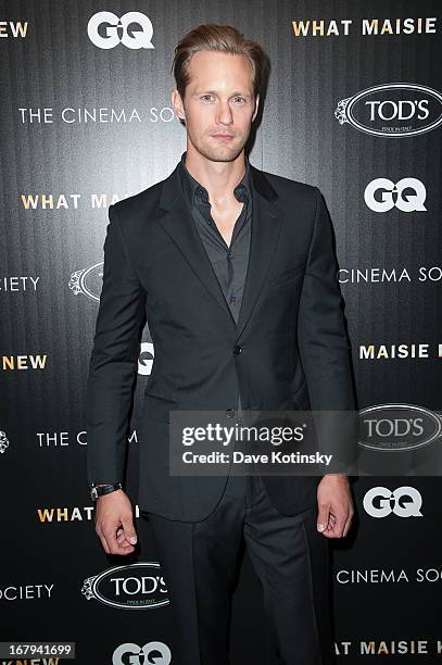 Alexander Skarsgard attends the a screening hosted by The Cinema Society With Tod's & GQ of Millennium Entertainment's "What Maisie Knew" presented...