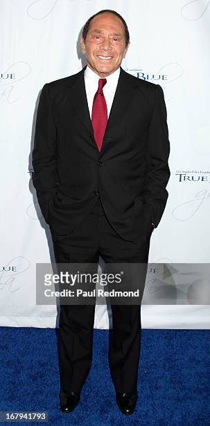 Singer/songwriter Paul Anka attends The Los Angeles Police Foundation's 15th Anniversary True Blue Gala at Paramount Studios on May 2, 2013 in...