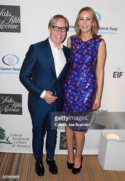 Designer Tommy Hilfiger and Dee Hilfiger attend EIF Womens Cancer Research Funds 16th Annual An Unforgettable Evening presented by Saks Fifth...