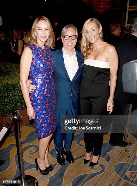 Dee Hilfiger, designer Tommy Hilfiger and EIF Women's Cancer Research Fund Co-Founder Jamie Tisch attend EIF Womens Cancer Research Funds 16th...