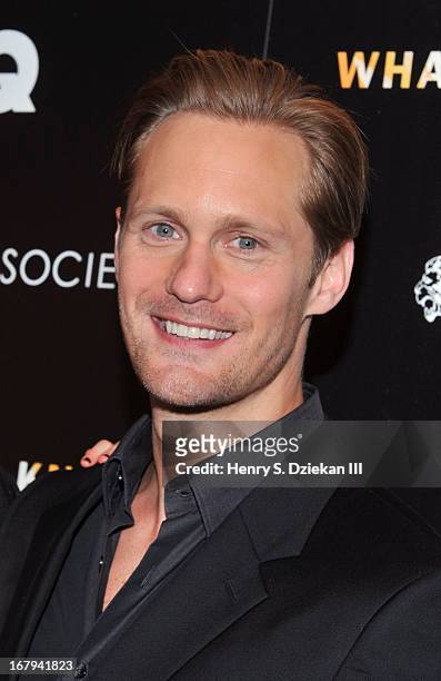 Alexander Skarsgard attends The Cinema Society with Tod's & GQ screening of Millennium Entertainment's "What Maisie Knew" at Sunshine Landmark on May...