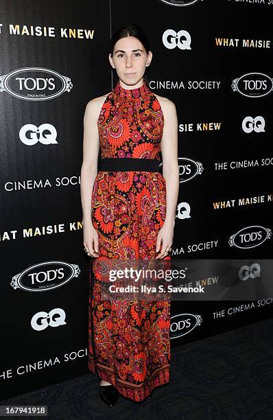 Actress Zosia Mamet attends The Cinema Society with Tod's & GQ screening of Millennium Entertainment's "What Maisie Knew" at Landmark Sunshine Cinema...