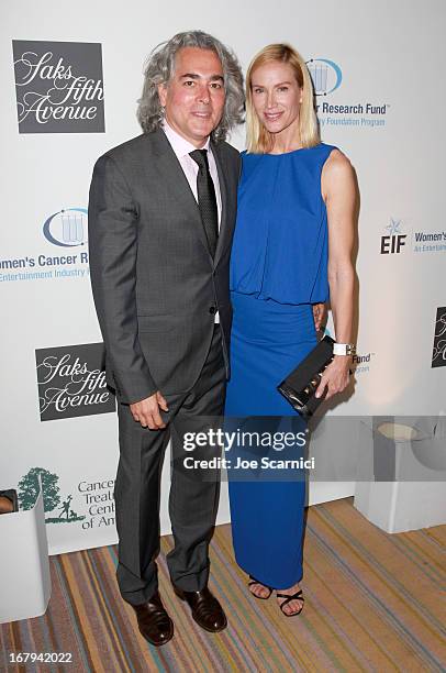 Producer Mitch Glazer and actress Kelly Lynch attend EIF Womens Cancer Research Funds 16th Annual An Unforgettable Evening presented by Saks...