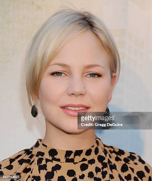 Actress Adelaide Clemens arrives at the Los Angeles premiere of "Generation UM" at ArcLight Hollywood on May 2, 2013 in Hollywood, California.