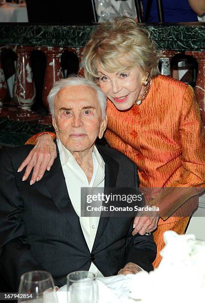 Womens Cancer Research Fund Co-Founders Kirk Douglas and Anne Douglas attend EIF Womens Cancer Research Funds 16th Annual An Unforgettable...