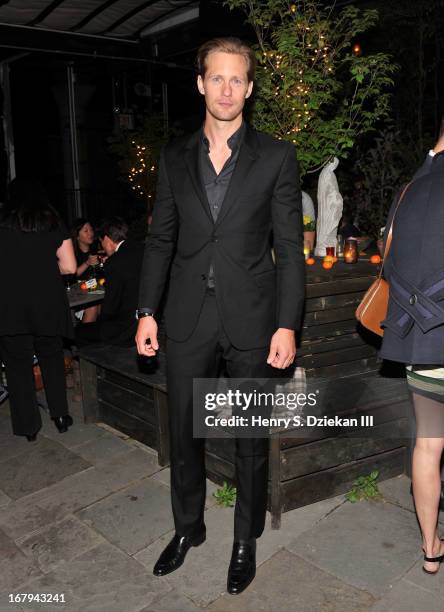 Alexander Skarsgard attends The Cinema Society With Tod's & GQ screening of Millennium Entertainment's "What Maisie Knew" after party at Gallow Green...