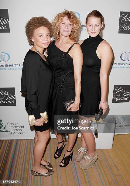 Actress Kate Capshaw wearing Carolina Herrera , and daughters Mikaela George Spielberg and Destry Allyn Spielberg attend EIF Womens Cancer Research...