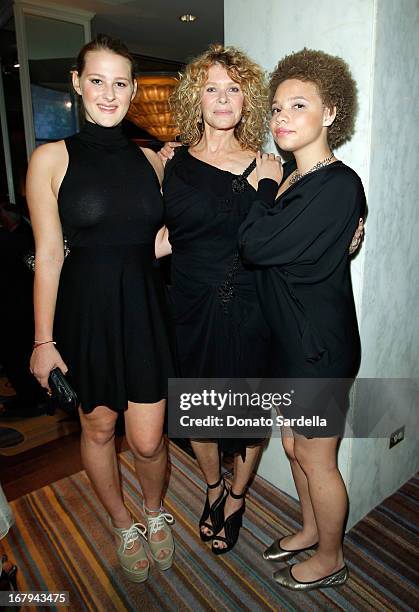 Actress Kate Capshaw wearing Carolina Herrera , and daughters Mikaela George Spielberg and Destry Allyn Spielberg attend EIF Womens Cancer Research...