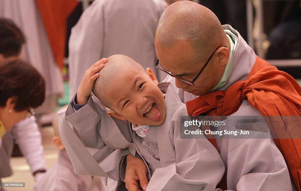 Children Become Buddhist Monks