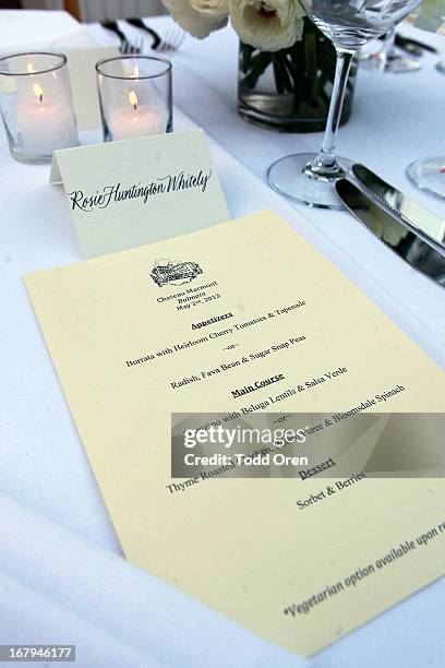 General Atmosphere at the Balmain LA Dinner at Chateau Marmont on May 2, 2013 in Los Angeles, California.